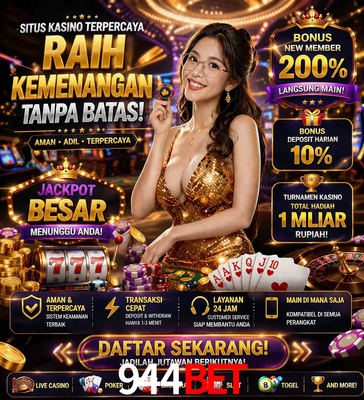 Roleta e blackjack 944bet
